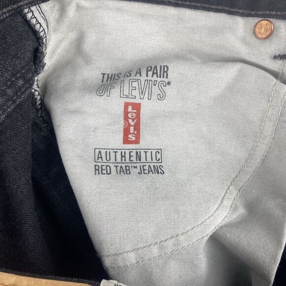 VTG 90's Levis 550 Jeans  Zip Mens 33 x36 Relaxed Fit Classic‎ Black Y2K NWT - Picture 10 of 13